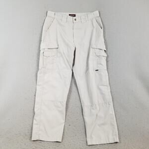 TRU-SPEC Pants Mens 36x32 Khaki Ripstop Cargo Tactical Utility Pockets Workwear